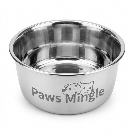 Paws Mingle Small Animal Stainless Steel Food Bowl